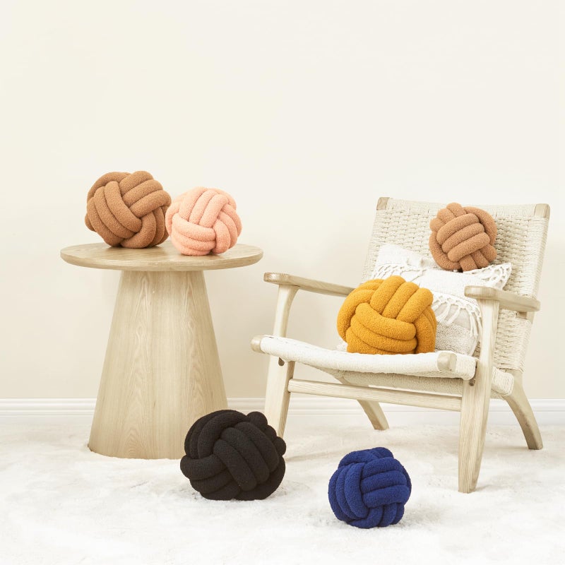 Petrella Betrella Knot Ball Ball Rowing Conting الوسائد منزل ديكور وسادة جمالية جمالية - Image 4