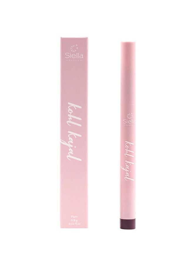 Siella Beauty Multi Purpose Plum Creamy Kohl Kajal 0.9gm Long Stay With One Swipe Smooth Application 3-in-1 Kajal Eyeliner Smokey Eyeshadow  - Image 2