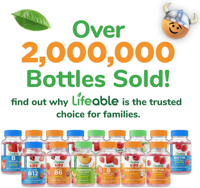 Lifeable Prebiotic Fiber Gummies for Kids  Kids Fiber Gummies 5g  Great Tasting Fiber Supplements for Kids  Prebiotic Gummies for Digestive Health  Fiber Gummy for Kids Children  90 Gummies - Image 5