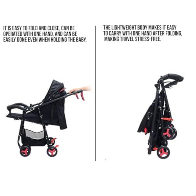 Cabin-use lightweight aluminum stroller in navy blue with ultra-compact fold, all-terrain wheels, and convertible double-seat functionality for enhanced portability and versatility - Image 3