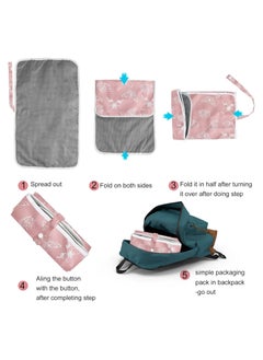 Moro Moro Baby Waterproof Changing Pad, 50x70 cm, Soft Cotton Surface  - Image 5