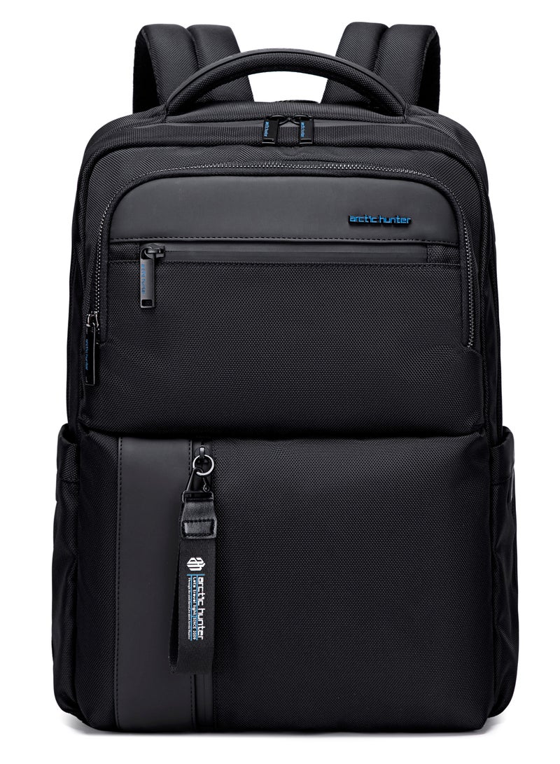 ARCTIC HUNTER Premium Daypack Water Repellant Scratch Resistant with Multi Compartmented Office School Backpack for Unisex B00477 Black - Image 3