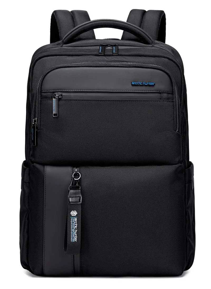 ARCTIC HUNTER Premium Daypack Water Repellant Scratch Resistant with Multi Compartmented Office School Backpack for Unisex B00477 Black