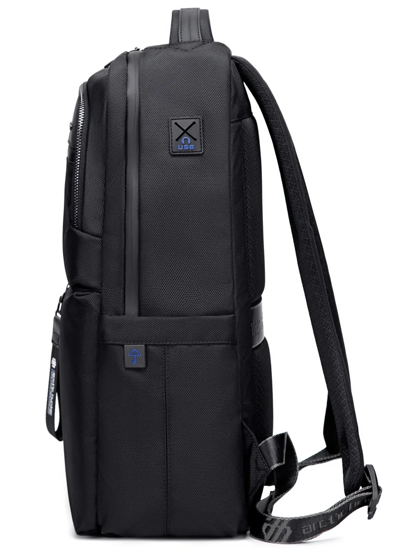 ARCTIC HUNTER Premium Daypack Water Repellant Scratch Resistant with Multi Compartmented Office School Backpack for Unisex B00477 Black