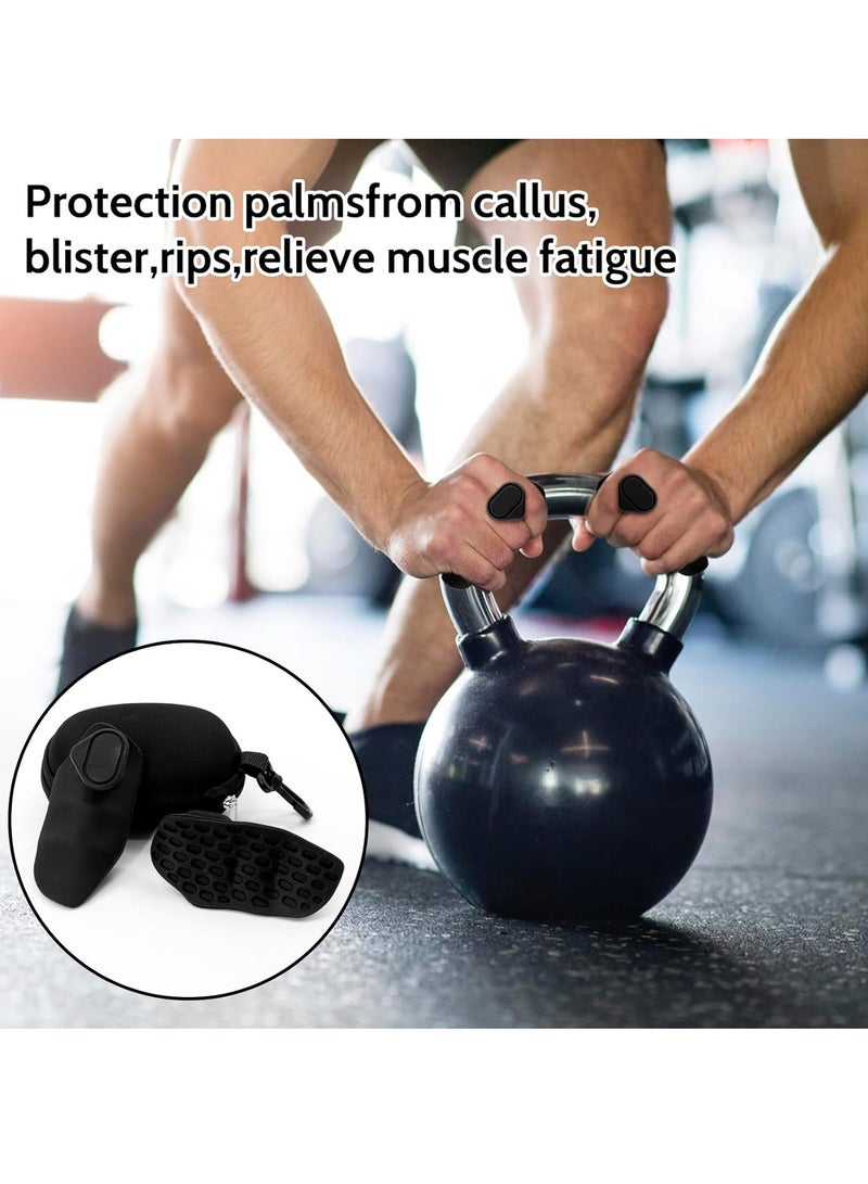 Generic Gym Grip Pads for Weight Lifting: Dumbbell Lifting Rubber Grips Pad - Gym Workout Gloves Weight Lifting Grips - Pull Up Grips - Gymnastics Hand Grips  - Image 4