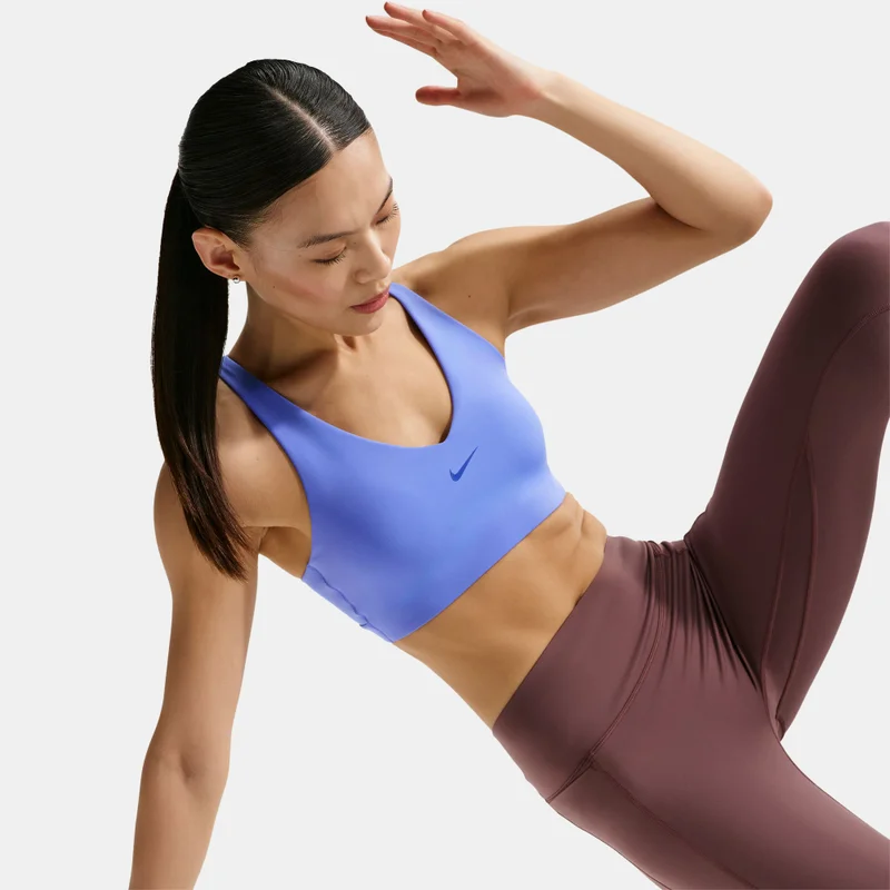 Nike Purple Women's Universa Dri-FIT Medium-Support Padded Training Sport Bra for Women | Best Price UAE