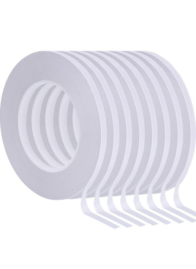 Chuangdi 8 Rolls 1/4 Inch Double-Sided Adhesive Sticky Tapes For Crafts Scrapbooking, Photos, Invitation Cards, Paper, Diy And Office School Stationery Supplies  - Image 1