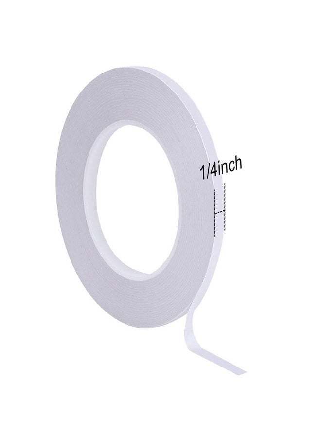 Chuangdi 8 Rolls 1/4 Inch Double-Sided Adhesive Sticky Tapes For Crafts Scrapbooking, Photos, Invitation Cards, Paper, Diy And Office School Stationery Supplies  - Image 2