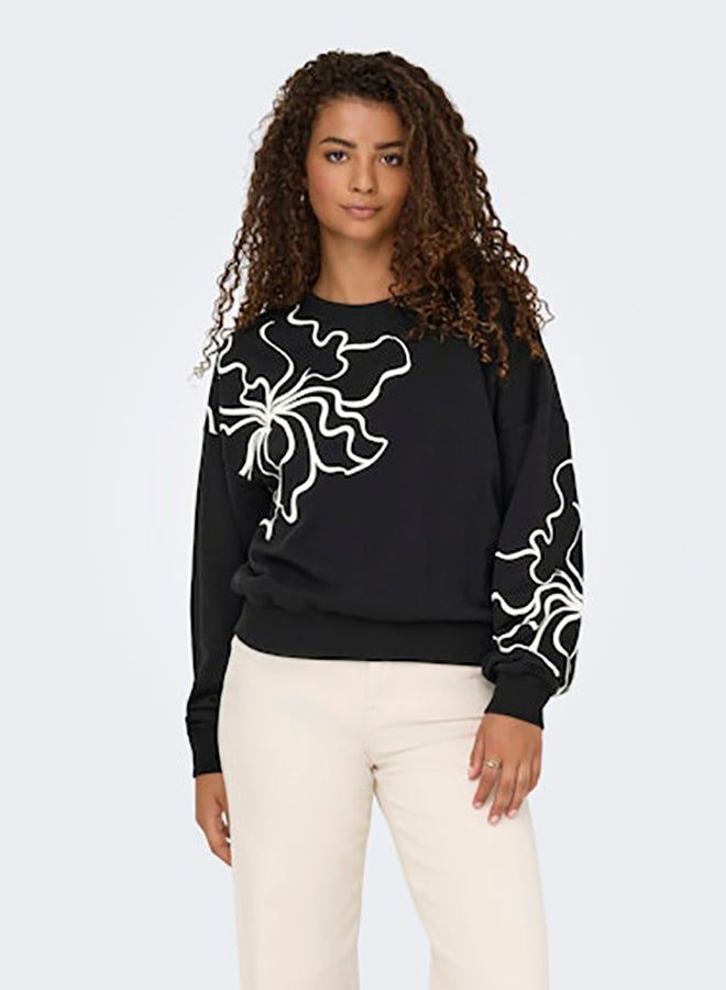 ONLY Onlodessa L/S O-Neck Box Ub Swt - Image 2