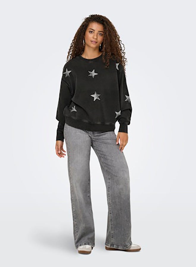 ONLY Onlodessa L/S O-Neck Box Ub Swt - Image 1