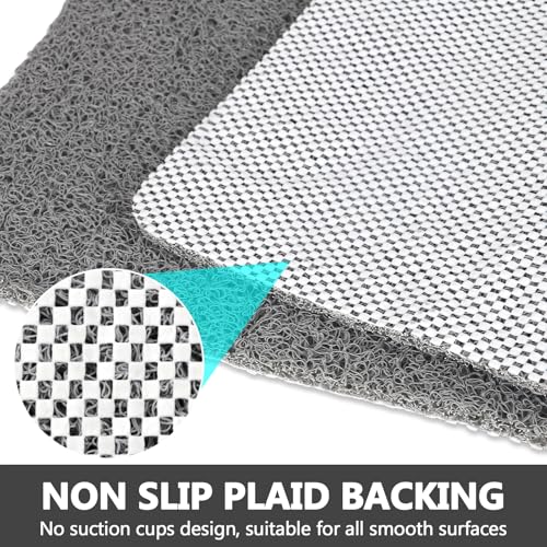 Mofonky Square Shower Mat Non Slip: 36 x 36 Inch Extra Large Loofah Shower Mats for Inside Shower - Anti Slip Shower Stall Matt with Drain Hole in Middle - Image 5