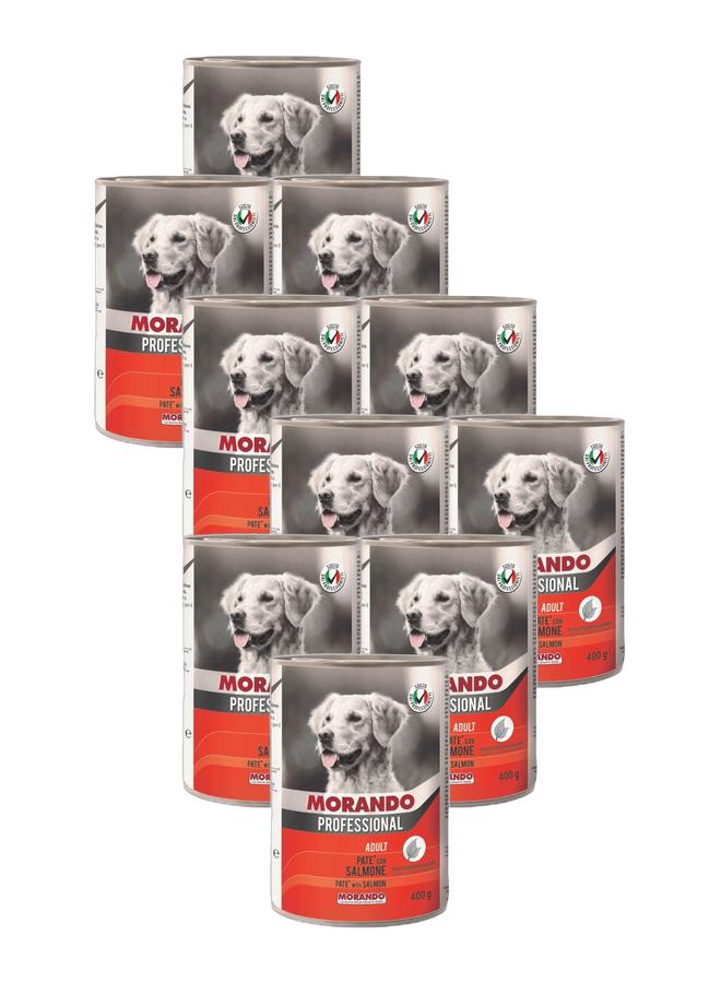 Morando patè dog salmon 400g Bundle x 10 cans - Image 1