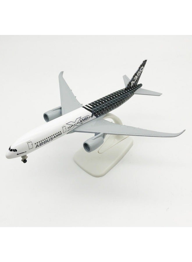 عام 20 سنتيمتر سبيكة الطائرات منضدية عرض نموذج 1: 200 مقياس A350 النموذج الأصلي مع الهبوط والعتاد نموذج الطائرات الحلي ، اللعب ، الزينة ، الهدايا القابلة للتحصيل - Image 4