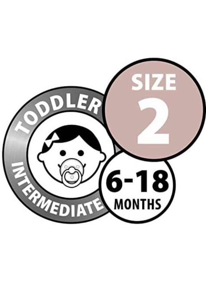 BIBS Pacifiers Colour Collection | Natural Rubber Baby Pacifier | Set of 2 BPA-Free Soothers | Made in Denmark | 6+ Months (Pack of 2) | Heather - Image 4