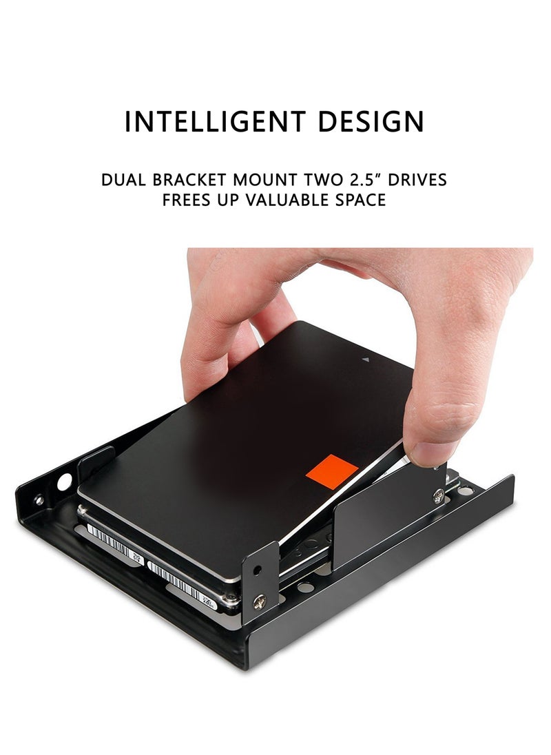 S-TEK HDD to SSD 2.5 inch, 3.5 inch Internal Hard Disk Drive Mounting Bracket for desktop