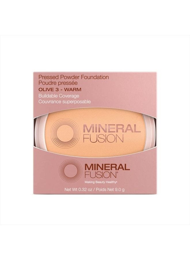 Mineral Fusion Pressed Powder Foundation, Olive 3 - 0.32oz ea  - Image 2