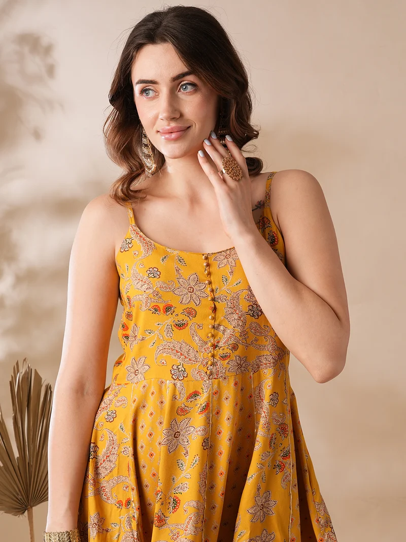 globus Women Printed Top With Sharara