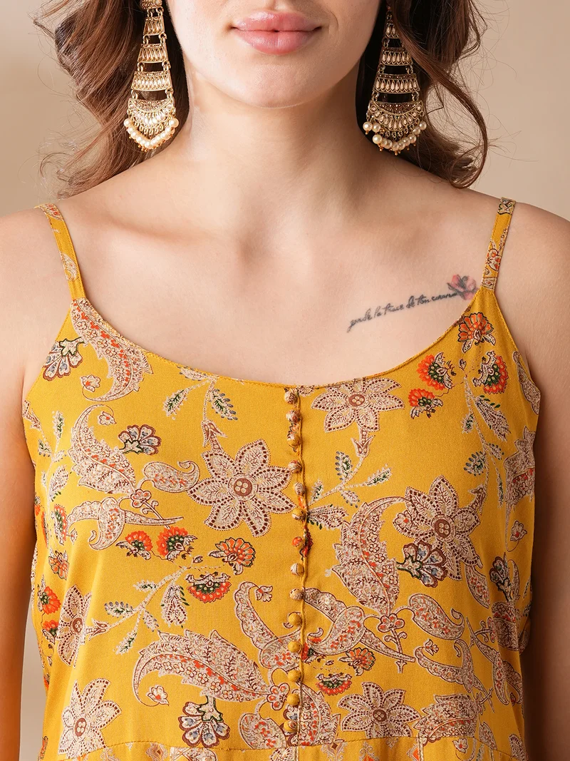 globus Women Printed Top With Sharara