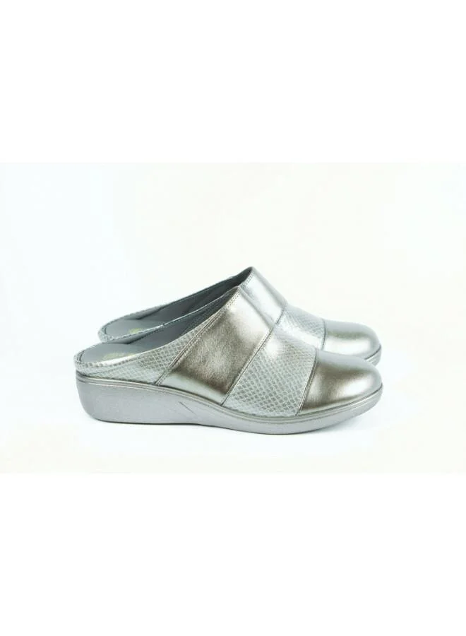 ZAYNA 092-3177 Zayna Ladies Casual Slides 2418-251 Pewter