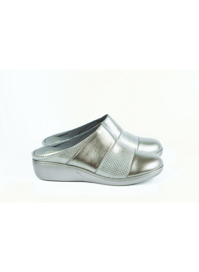 ZAYNA 092-3177 Zayna Ladies Casual Slides 2418-251 Pewter - Image 2