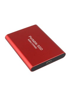 2TB Mobile Hard Disk Type-C USB3.1 Portable SSD Shockproof Aluminum Alloy Solid State Drive Red