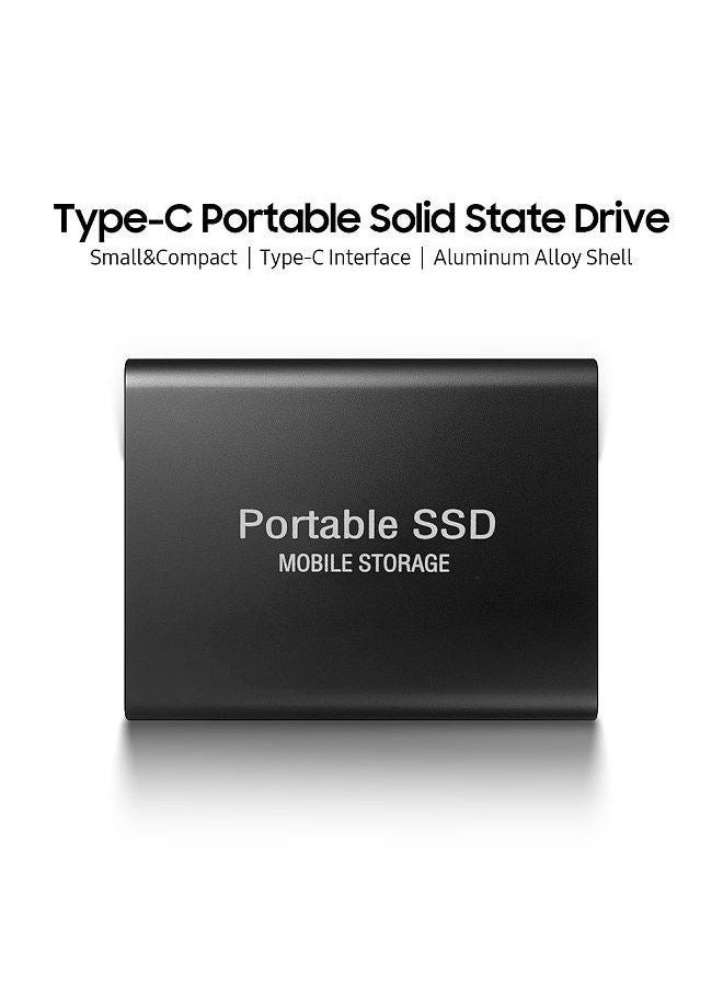 Generic - 2TB Mobile Hard Disk Type-C USB3.1 Portable SSD Shockproof Aluminum Alloy Solid State Drive Red - Image 1