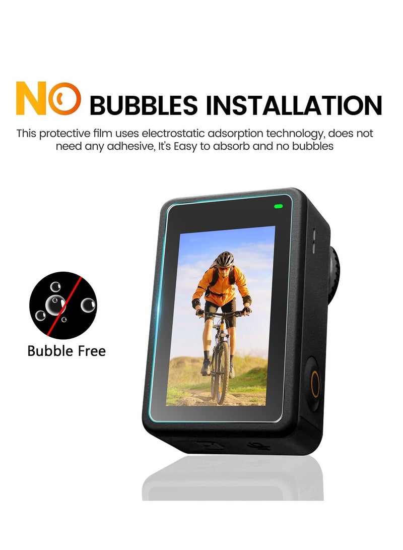 6 أجهزة الكمبيوتر أوسمو عمل 3 عدسة حامي الشاشة متوافق مع كاميرا أوسمو عمل 2 / 2 شاشة تشديد الغطاء الزجاجي 0.3mm 9H صلابة فائقة الوضوح مكافحة الاهتزاز مكافحة بصمات الأصابع مكافحة فقاعة - Image 5