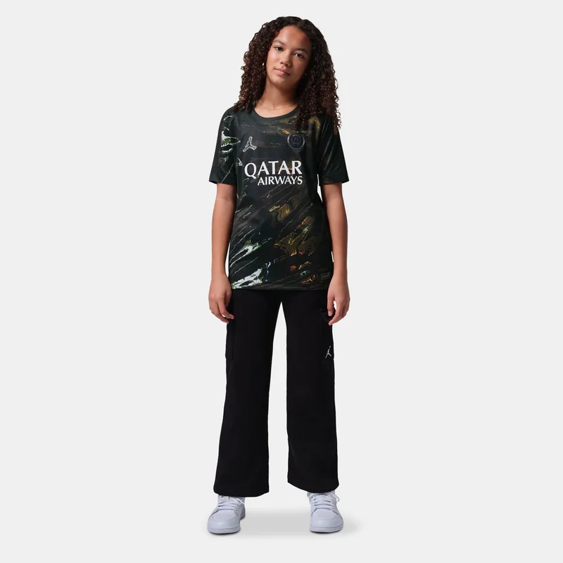 Jordan Grey Kids' Paris Saint-Germain 2026 Stadium Night Edition Football Jersey  | Best Price UAE
