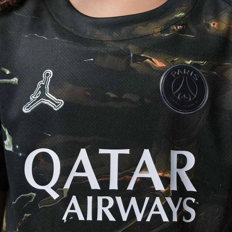 Jordan Grey Kids' Paris Saint-Germain 2026 Stadium Night Edition Football Jersey  | Best Price UAE