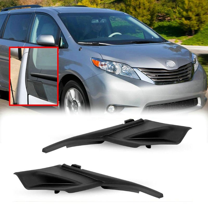 Generic Bayyee 1Pair Windshield Wiper Cowl Cover Extension Cover Trim For Toyota Sienna 2011 2012 2013 2014 2015 2016 2017 2018 2019 2020  - Image 1