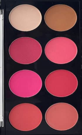 FEELHIGH PROFESSIONAL 8 IN 1 Glow Blusher Palette Shimmery Matte Finish Blusher for more Blushing - Image 1