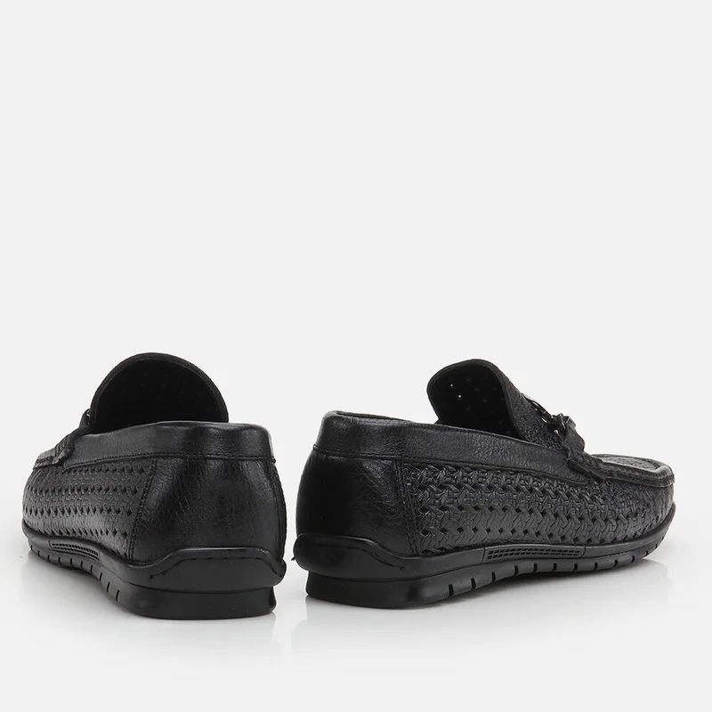 Hotiç 02AYH268810A100 Genuine Leather Black Men's Loafer