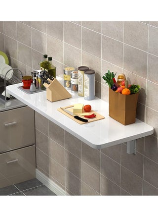 Wall Table Floating Wall Mounted Desk Folding Drop Leaf Space Saving Dining Table for Kitchen Laundry Room Study Desk 22.5kg Weight Capacity 30*60 cm - pzsku/Z85024EB00FF778A28BEDZ/45/1746216209/a225143b-a0e4-4b2a-9ba6-ae6997fc627a