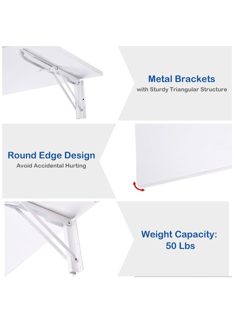 طاولة حائط عائمة مثبتة على الحائط مكتب قابل للطي على شكل ورقة شجر لتوفير المساحة طاولة طعام للمطبخ وغرفة الغسيل ومكتب الدراسة بسعة وزن 22.5 كجم - pzsku/Z85024EB00FF778A28BEDZ/45/_/1677568064/8b61e2be-b680-49c9-896a-1211ce1cc0f1