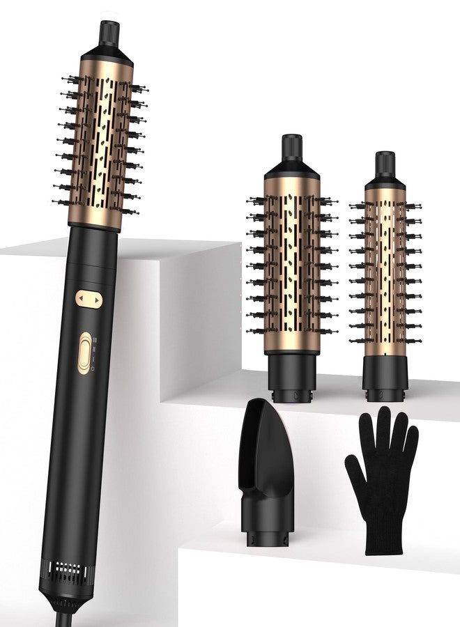 trylater 3 in 1 Rotating Hair Dryer Brush,Negative Ionic Professional Brush Blow Dryer with Detachable Brush(2" & 1.5"),3 Heats and 2 Speeds Rotating Hot Air Brush for Curling,Straight,Drying - Image 1