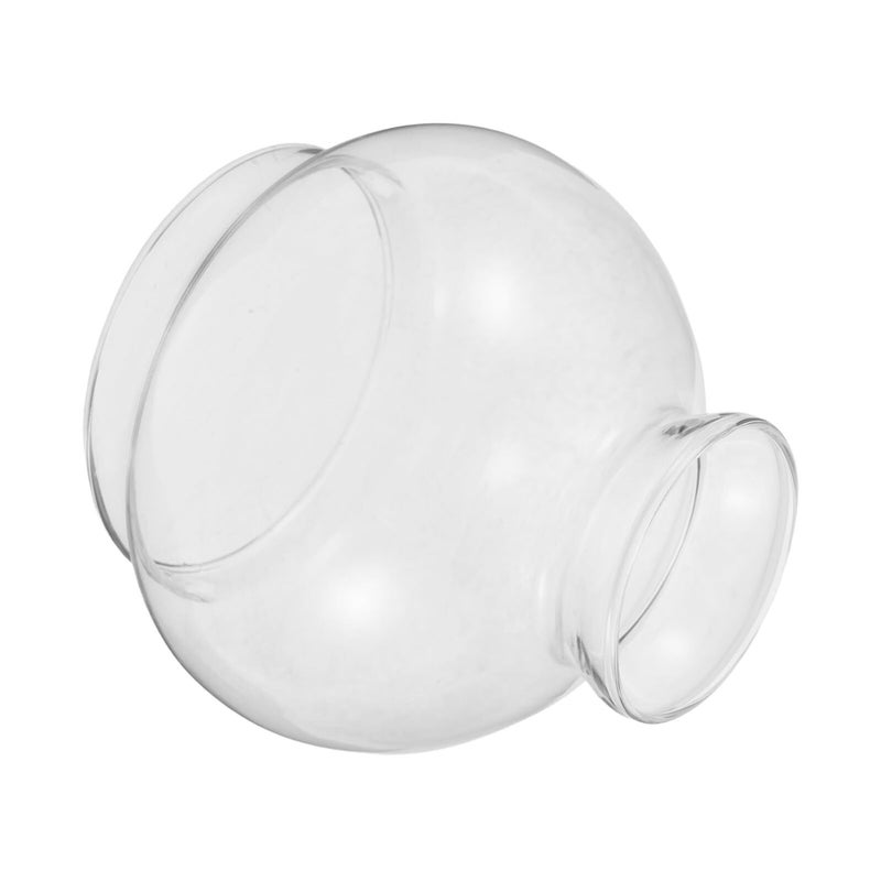 Replacement Glass Oil Lamp Shade 2 8 Inch with Dual End Holes for Vintage Lanterns and Kerosene Lamps - Image 2