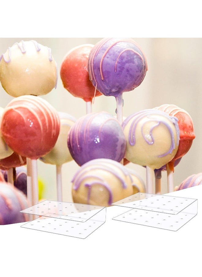 TPGP Lollipop Stand 2 Pieces Acrylic Cake Pops Display Stand 15 Holes Transparent Lollipop Stand for Wedding Party Birthday Party  - Image 2