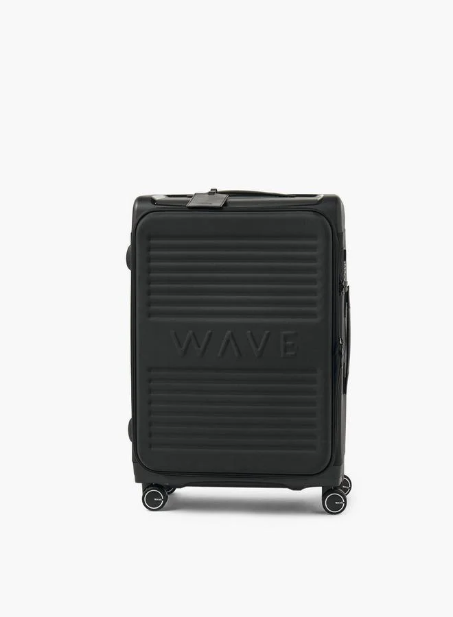 وايف Textured Softcase Luggage Trolley With Retractable Handle - 24 Inches Check-In Bag