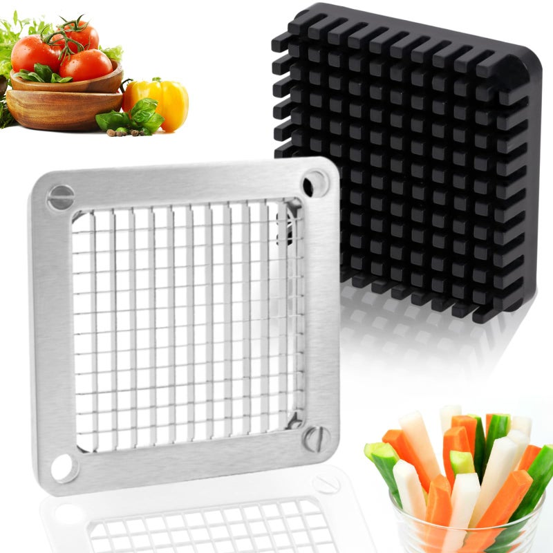 Piwerod Stainless Steel 14 French Fry Cutter Blade Commercial Vegetable Chopper Onion Chopper Dicer