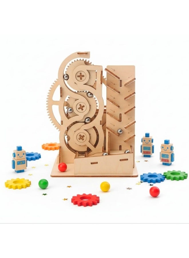 فن ليرنينج ستور تركيبة مسار الكرات خشبي ثلاثي الابعاد بالطاقة الشمسية - Image 1