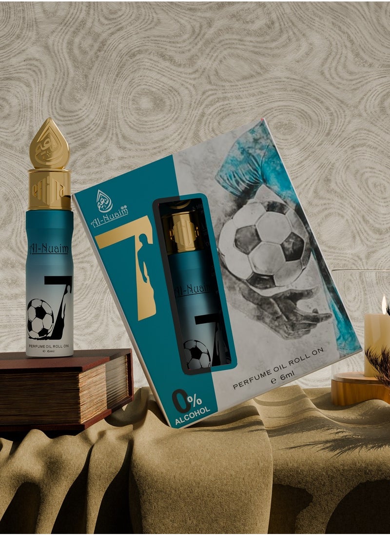 Al Nuaim - Al-Nuaim 07 Attar Roll On for Men & Women - Pack of 2 (6ml Each) | Alcohol Free Attar | Exquisite & Long Lasting Fragrance - Image 1