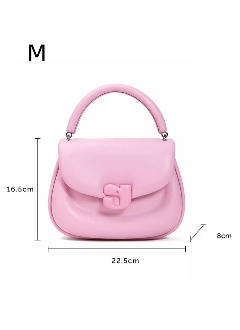 Kuno - KUNOGIGI  multi-color top layer cowhide genuine leather bag hand-held shoulder bag - Image 1