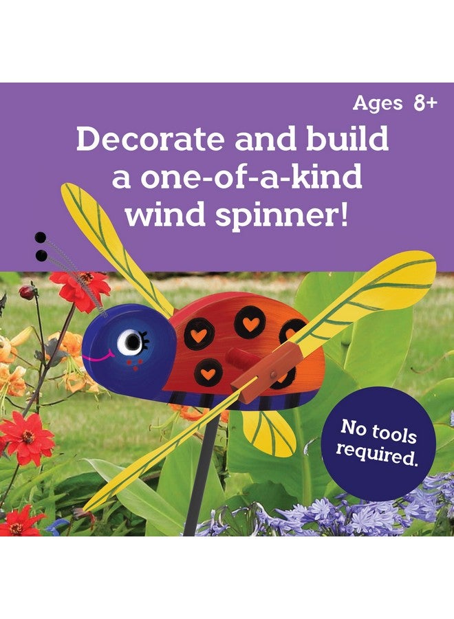 MindWare Make Your Own Ladybug Wind Spinner Wood Craft Kit - Build & Decorate for Ages 8 & Up - Image 2
