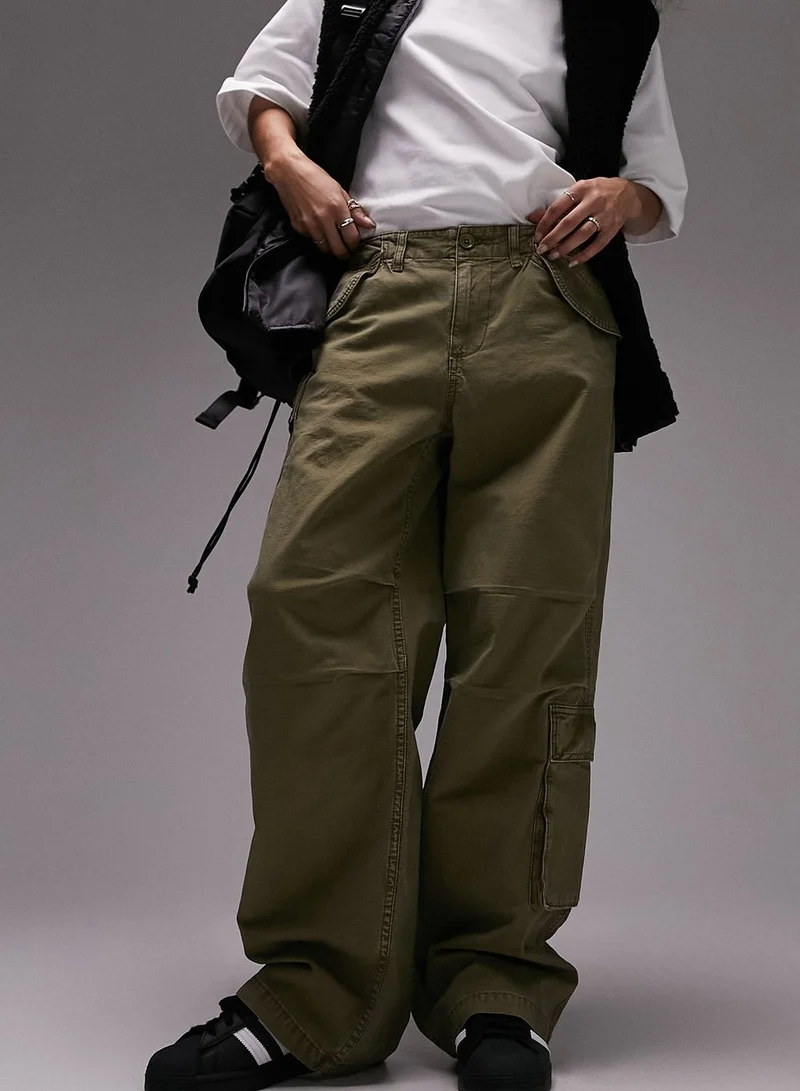 TOPSHOP High Waist Cargo Pants