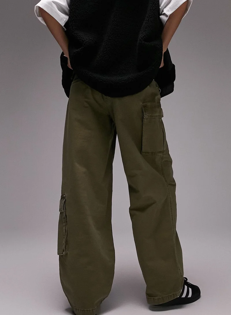 TOPSHOP High Waist Cargo Pants