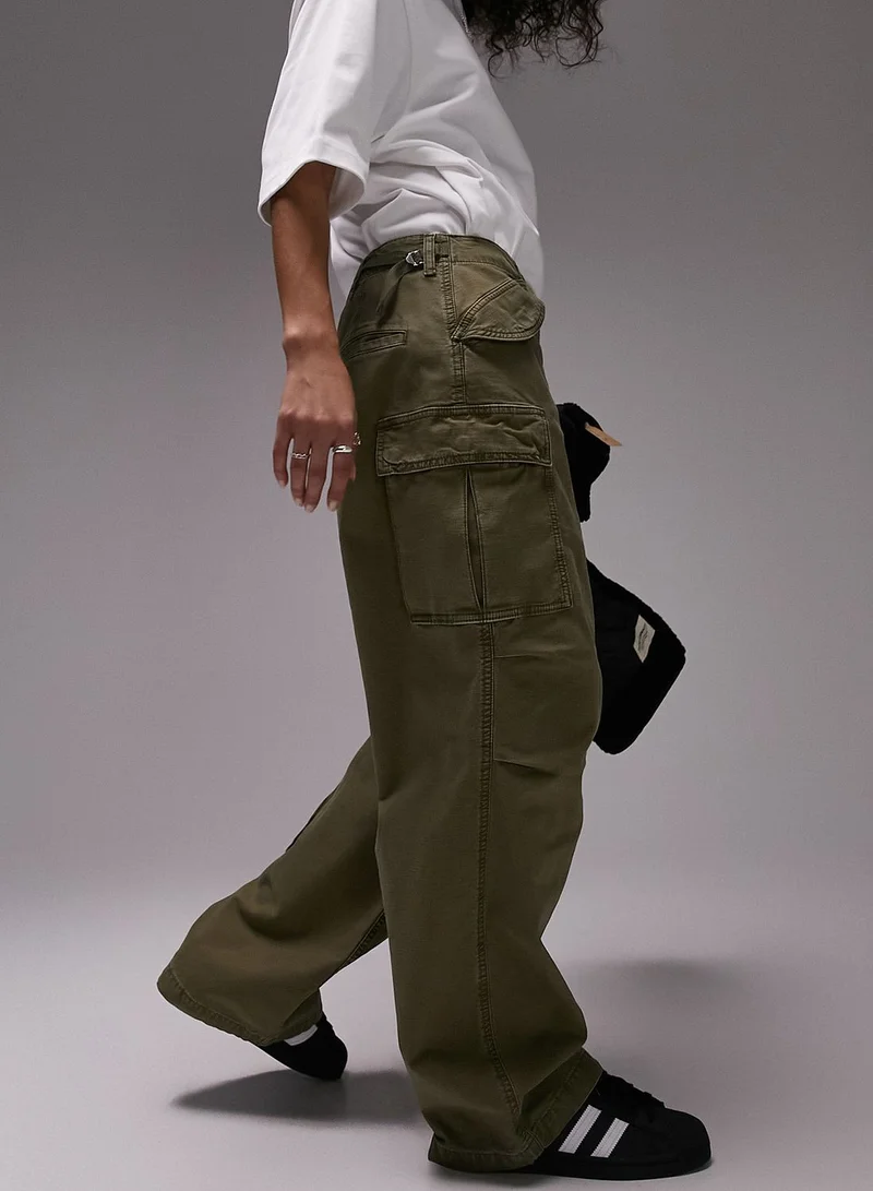 TOPSHOP High Waist Cargo Pants