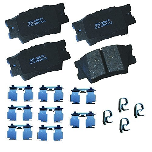 Bendix Premium SBC1212 Ceramic Rear Brake Pads for Select Models Lexus ES300h, ES350, HS250h, Pontiac Vibe, Toyota Avalon, Camry, Matrix, RAV4 - Image 2
