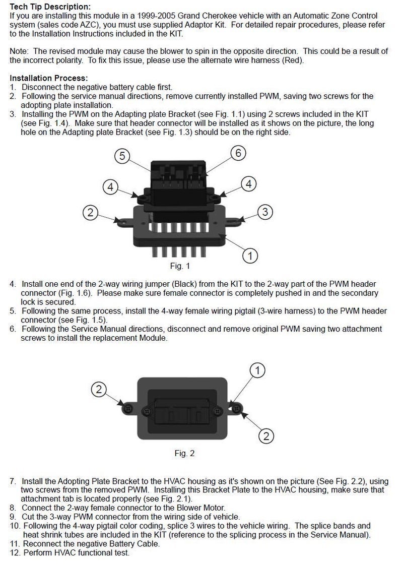STETIG (kits with wiring) Auto Temp Control Blower Motor Resistor Control Module Compatible with 1999-2004 Grand Cherokee 5012699AA 68027884AB (Refer to Packaged Instructions for Proper Installation) - Image 1
