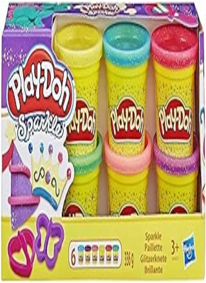 Play-Doh Play-Doh Sparkle Compound Collection 6 colors, For 3 years and above 