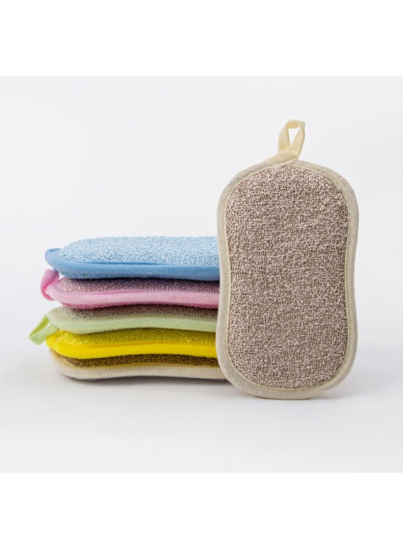 5 PCS Original Professional Microfiber Multi-Surface Scrub-N-Wipe Sponges, Dual-Sided for Scouring and Easy Household Cleaning, Machine Washable - Image 5